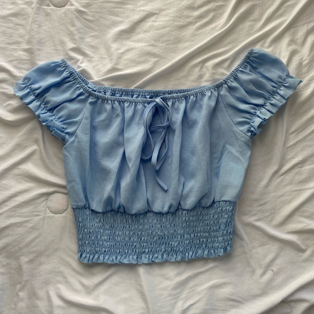 Crop Top Blouse from SHEIN